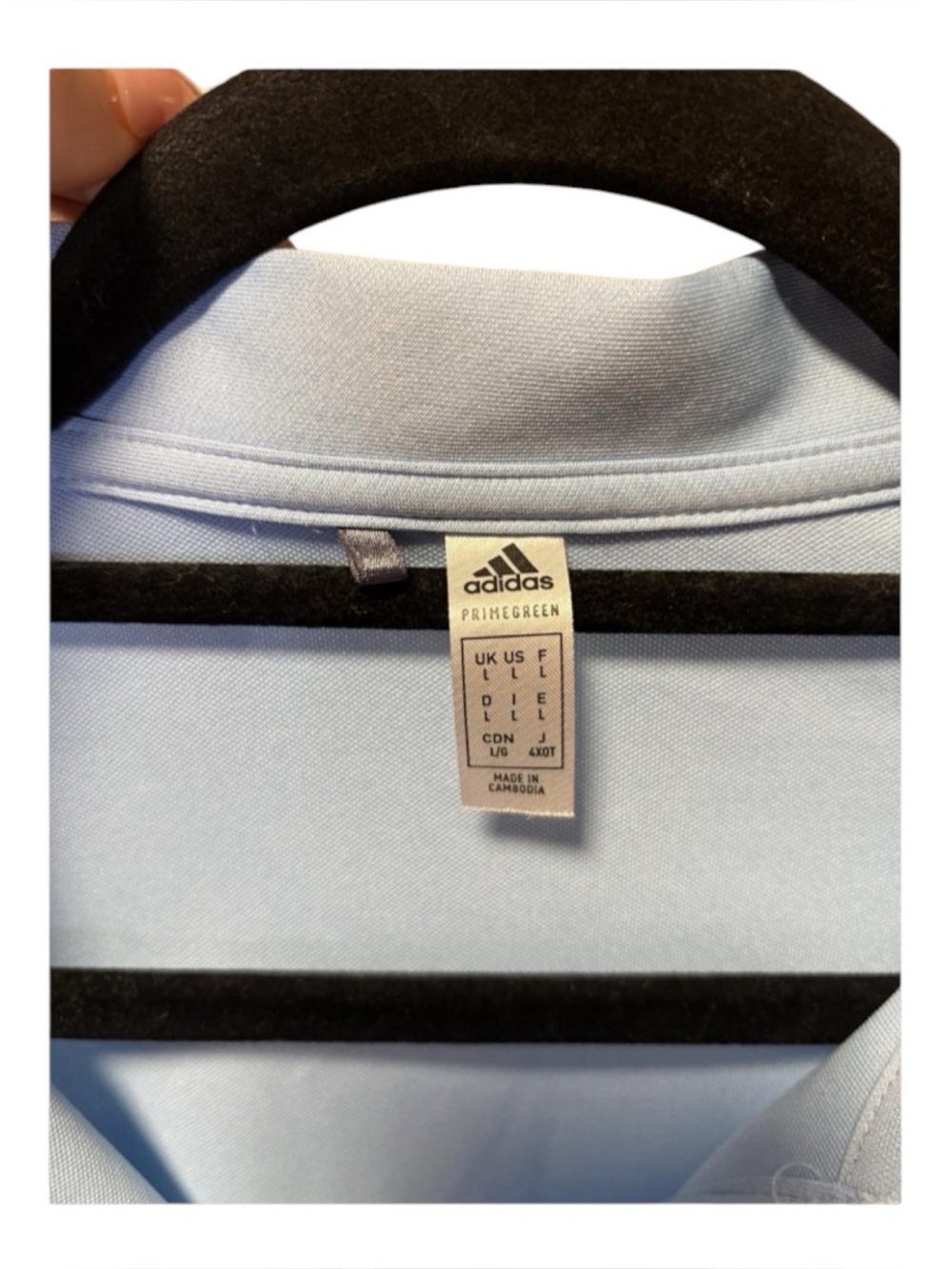 adidas Light Blue Women's Polo Top - Picture 3 of 3